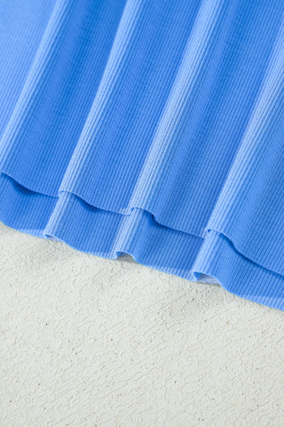 Racerback Two Piece Short Set - Blue