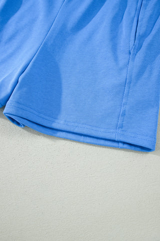 Racerback Two Piece Short Set - Blue