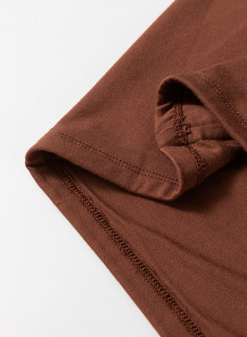 Scoop Neck Tee - Brown