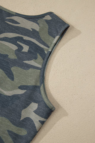 Two Piece Pant Set - Camo