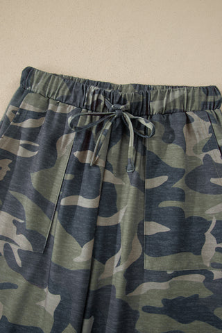 Two Piece Pant Set - Camo