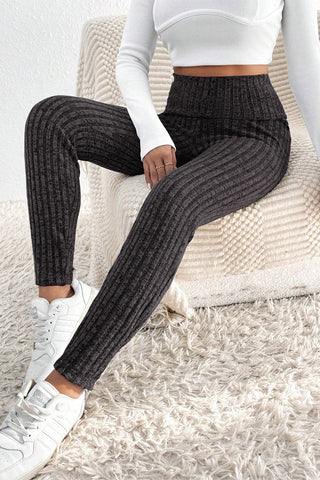 Sweater Leggings - Dark Gray