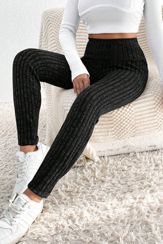Sweater Leggings - Black