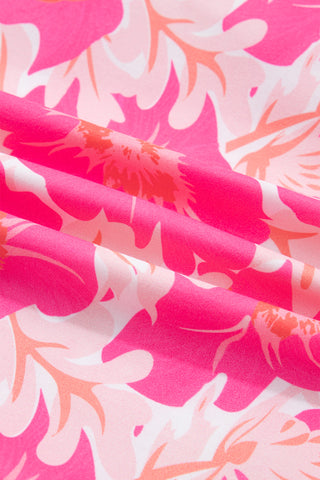 Puff Sleeve Floral Top - Pink Floral