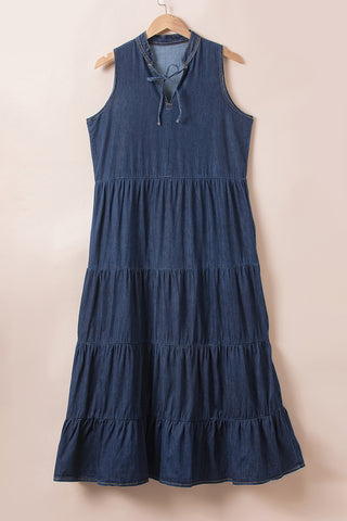 Jean Maxi Dress- Dark Blue