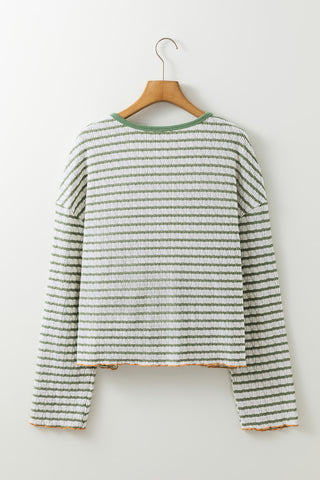 Thermal Henley Top - Green