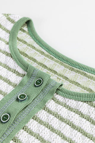 Thermal Henley Top - Green