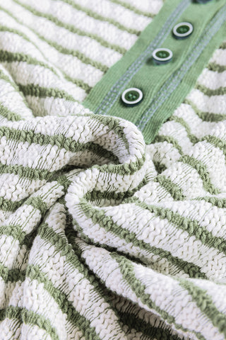 Thermal Henley Top - Green