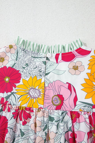 Verdant Blooms Sleeveless Top