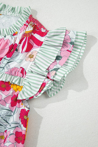 Verdant Blooms Sleeveless Top