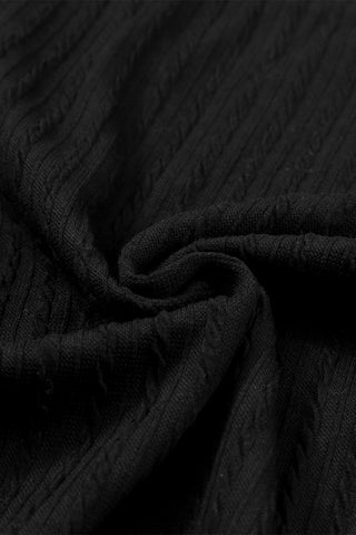 Knit Crew Neck Sweater - Black