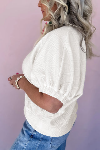Candy Collar Top - White