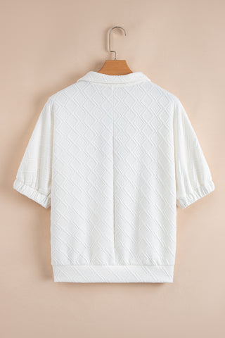 Candy Collar Top - White