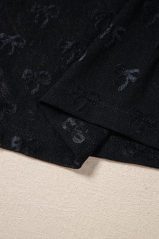Tiny Bows Top - Black