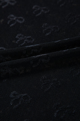Tiny Bows Top - Black