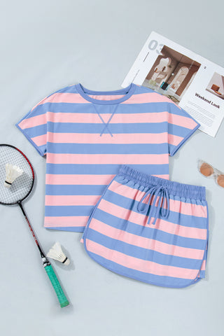 Skort Set - Pink and Blue