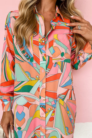 Retro Vibes Shirt Dress