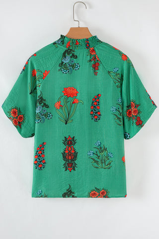 Vintage Verde Floral Top