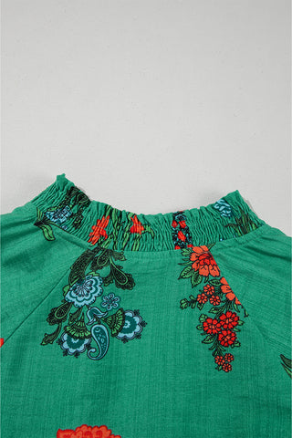 Vintage Verde Floral Top