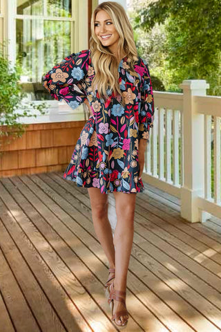 Night Garden Shift Dress