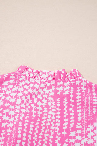 Pink Sorbet Flutter Sleeve Top