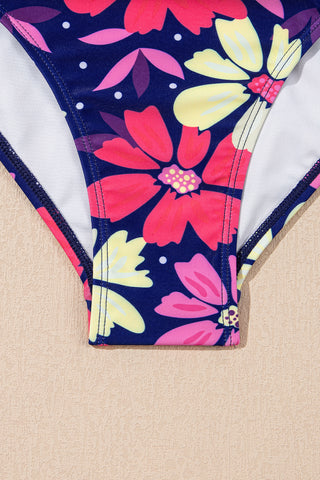 Peplum Swimsuit - Hot Pink