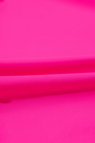 Peplum Swimsuit - Hot Pink