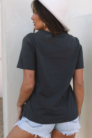 Rise with the Sun Tee - Charcoal Gray