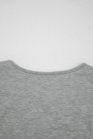 Heathered Gray Crochet Top