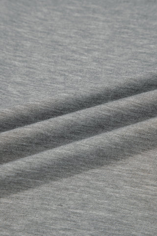 Heathered Gray Crochet Top
