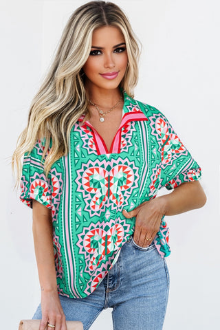 Stained Glass Top - Green