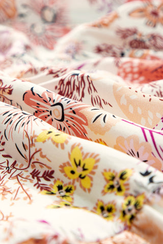 Woodland Floral Dress - Beige