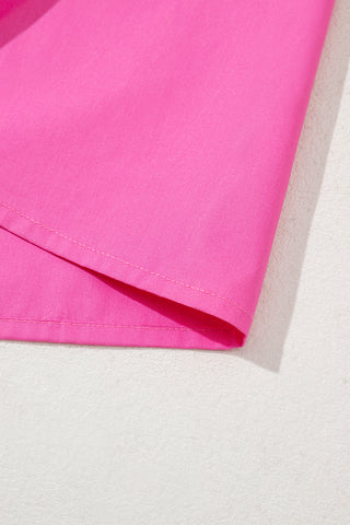 Hot Pink Ruffle Top
