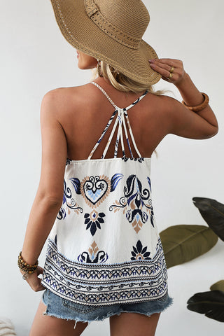 Paisley Print Tank Top