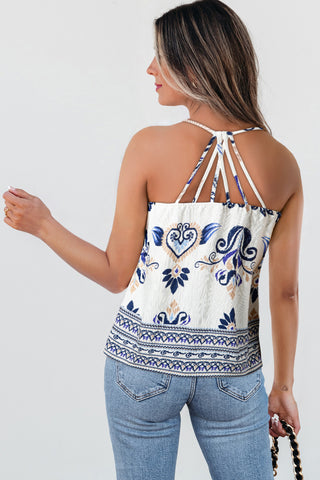 Paisley Print Tank Top