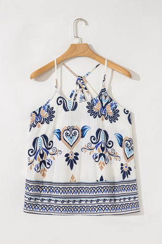 Paisley Print Tank Top
