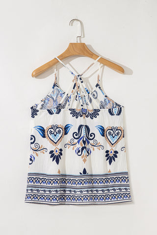 Paisley Print Tank Top