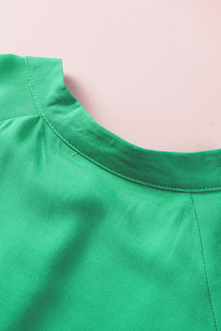 Flowy Solid Maxi Dress - Green
