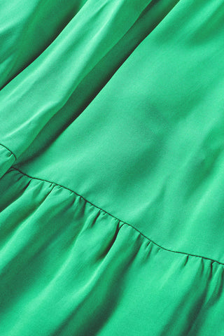 Flowy Solid Maxi Dress - Green