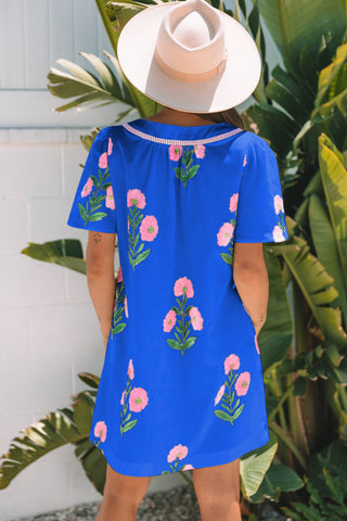 Royal Blue Mini Dress