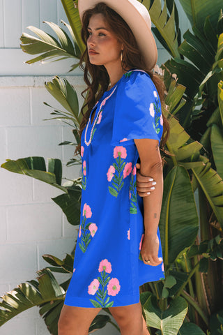 Royal Blue Mini Dress