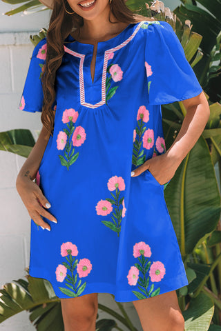Royal Blue Mini Dress