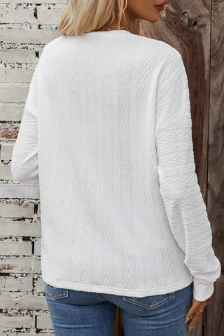 Cable Knit Top - White