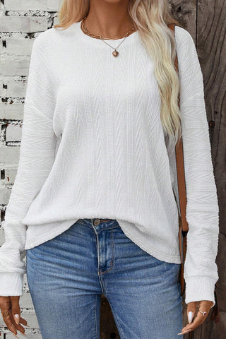 Cable Knit Top - White