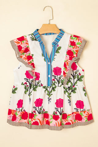 Peplum Floral Top