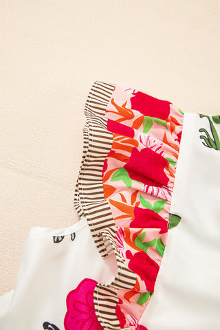 Peplum Floral Top