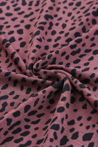 Leopard Print Top - Plum