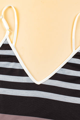 Casual Summer Striped Maxi Dress