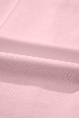 Casual Cotton Two Piece Set - Pink