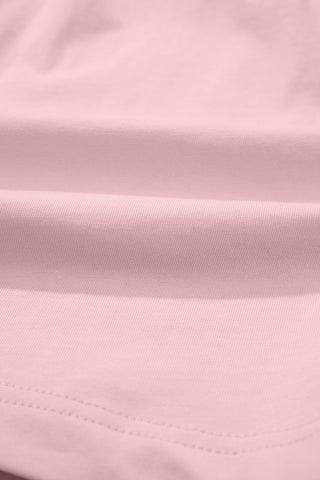 Casual Cotton Two Piece Set - Pink